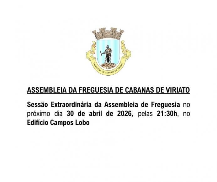 Sess&atilde;o Extraordin&aacute;ria da Assembleia de Freguesia