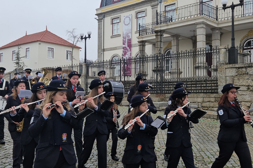 Visita de Reis da Sociedade Filarm&oacute;nica de Cabanas de Viriato